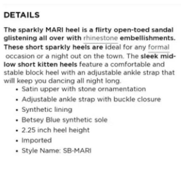 Betsey Johnson Wide Heels Size 5.5 Wide - Picture 7 of 9